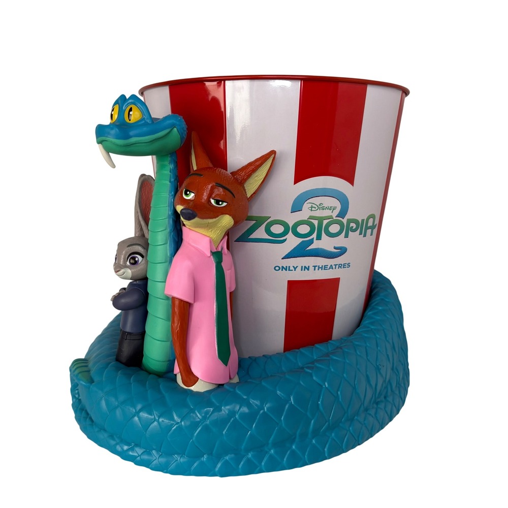 Disney Zootopia 2 Popcorn Bucket Theatre Exclusive Nick and Judy Collectible